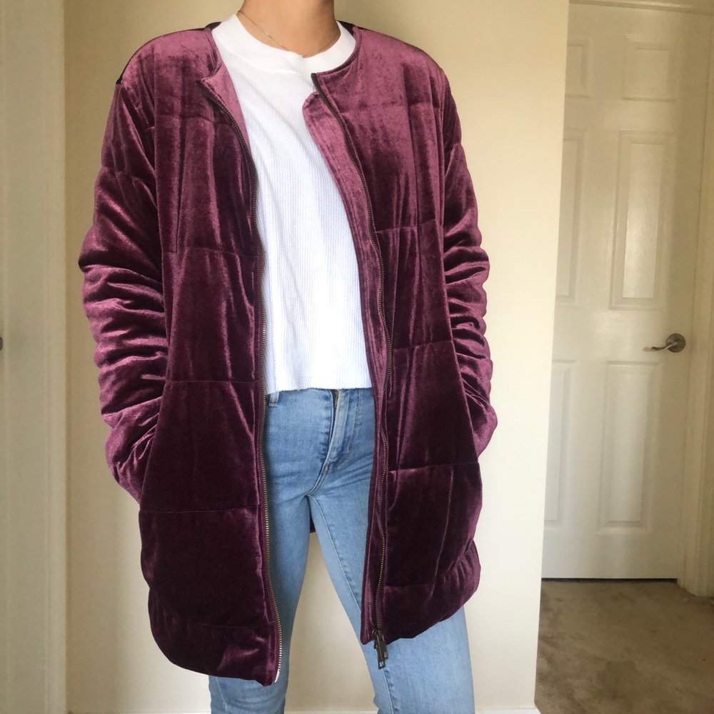 Long Velour Jacket
